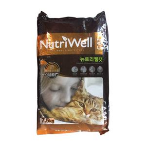 뉴트리웰 캣 7.5kg  고양이사료
