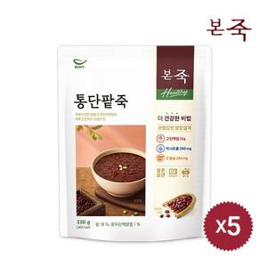 [본죽] Healthy 파우치 통단팥죽 330g 5팩