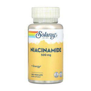 솔라레이 나이아신 아마이드 500mg 100베지캡슐 니코틴산 아미드 비타민 B3