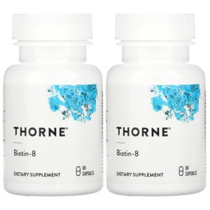 2개 세트 쏜리서치 비오틴 8 60캡슐 Biotin 수용성 비타민 B 바이오틴 Thorne