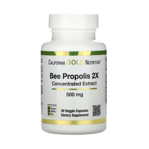 비 프로폴리스 2X 농축 추출물 500mg 90캡슐 캘리포니아골드뉴트리션 Bee 꿀벌
