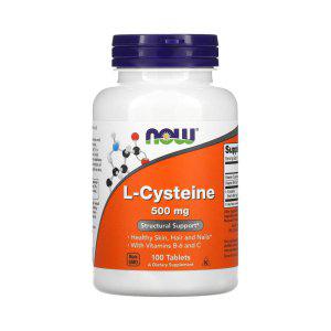 나우푸드 L Cysteine 500mg 100정 엘 시스테인 아미노산 비타민 C B6