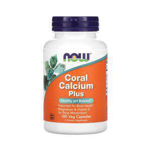 나우푸드 코랄 칼슘 플러스 100캡슐 산호 비타민 D 마그네슘 Coral Calcium