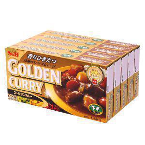 에스앤비 골든 카레 198g x 5 - 일본 카레 중간 매운맛