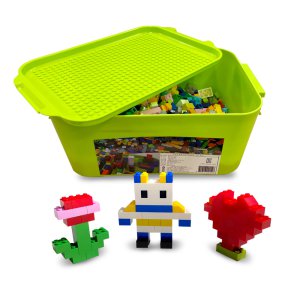레고 호환 블럭 1000조각+정리함 조립 장난감 리필블록