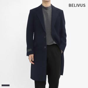 빌리버스 남자 알파카울 싱글 코트 BVOT114 겨울 간절기 아우터