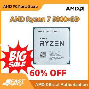 AMD Ryzen 하단  7 5800x3d r7 5800x3d 3.4 ghz 8 코어 프로세서 CPU 16 라인 7nm l3 = 96m 100-000000651