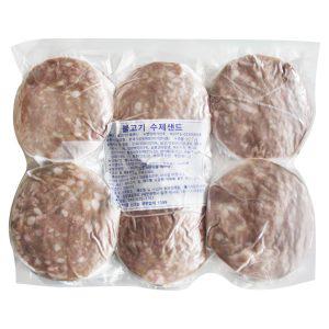 수제 불고기패티 1.2kg(20개입) /불고기버거 햄버거패티 햄버거재료