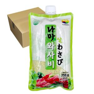 [녹미원식품] [15EA 세트상품] 녹미원 생와사비(나마) 750g 고추냉이[아이스박스포함/무료배송]