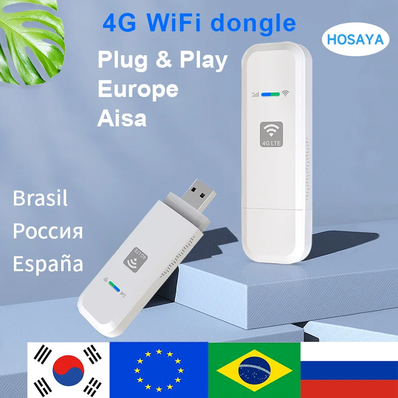 휴대용 와이파이 LTE USB 4G 와이파이 라우터, 나노 SIM 카드, 4G 모뎀 포켓 핫스팟, 10 사용자 동글, LDW931