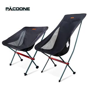 PACOONE 여행용 초경량 접이식 의자, 탈착식 휴대용 문 체어, 야외 캠핑 낚시 의자, 해변 하이킹 피크닉 좌석