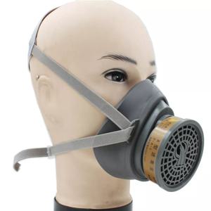 새로운 가스 먼지 마스크 화학 가스 호흡기 얼굴 마스크 스프레이 페인팅을위한 탄소 필터링 카트리지 산업 작업 안전