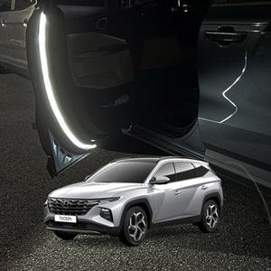 D21 투싼 NX4 4세대 LED 면발광 국산 워닝 도어라이트