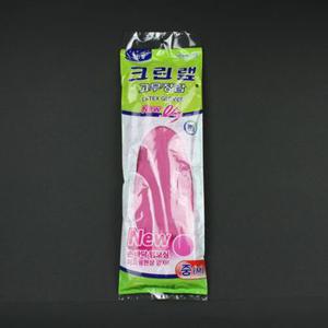 고무장갑 크린랩 김장 설거지 장갑 중 분홍 X ( 2매입 )