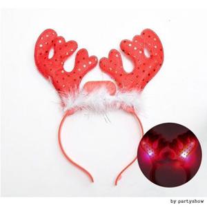 크리스마스머리띠 램프루돌프머리띠 단체선물 파티 X ( 2매입 )