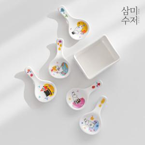 [삼미수저] 무민 프렌즈 원형수저받침 1P