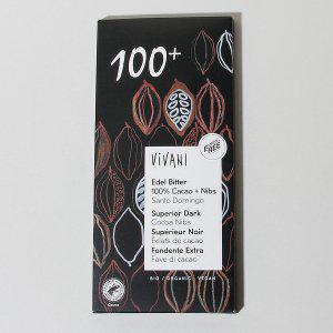 비바니 유기농 다크 100% 초콜릿 80g x 10개 한박스
