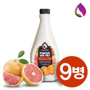 포모나 레드 자몽 톡톡 베이스 1.2kgX9병 1박스/에이드/음료수/음료/탄산수