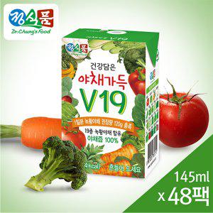 [정식품]베지밀 건강담은 야채가득 V19 48팩/주스/야채