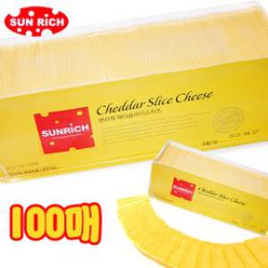 썬리치 체다슬라이스 치즈 1.8kg (100매) /천연색소