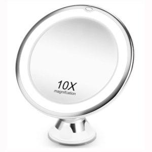 oz 10배율거울 화장 메이크업 거울 10X 확대경 LED거울