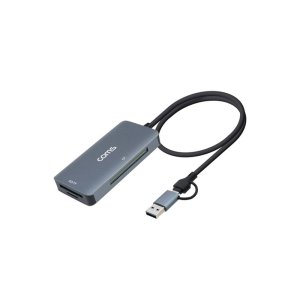 카드리더기 Coms FW771 USB3.1 MicroSD 3 in 2 (USB and TypeC) /b
