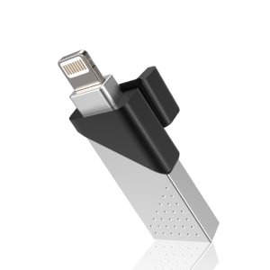 USB xDrive Z50 OTG 애플제품전용 128GB 실버 USB메모리 아이폰 아이패드 무배/b