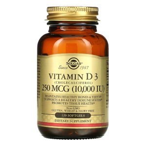 솔가 비타민 D3 콜레칼시페롤 250mcg 120캡슐 지용성 선샤인 비타민 햇빛
