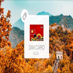 아시아 네트워크 카드|중국 및 호주(홍콩 제외) 12GB/30일 SIM 카드|공항 픽업, 대만 배송