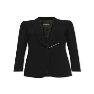AW24 엠포리오아르마니 블레이저 Emporio Armani Blazer With Decorative Fastener Womens Black