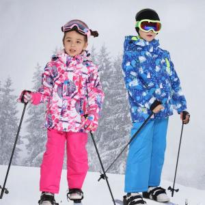 어린이 스키 스노우보드 복 따뜻한 방수 야외 재킷 바지 셋트