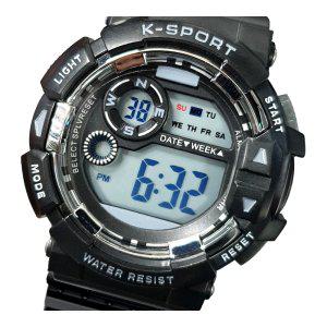 군인시계 디지털 전자 손목시계 LED 방수 스톱워치 K-SPORT