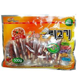 강아지 육포 간식 오리고기 스틱 사사미 껌 500g (W9AE0F7)