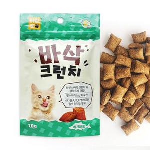 고양이 반려묘 간식 스낵 크런치 가다랑어맛 70g (WA62555)