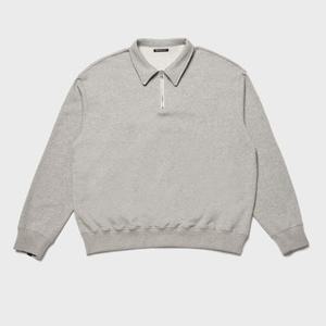 BENSIMON HALF ZIP UP OVERSIZED SWEATSHIRT - GREY