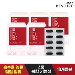 [베스처]헤모철 플러스 엽산 60캡슐*5박스(10개월분)