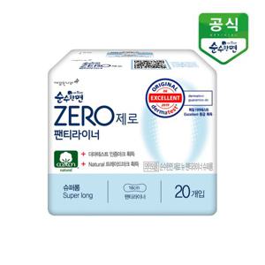 순수한면 생리대 제로 롱팬티라이너 20P x 1팩 [마이]