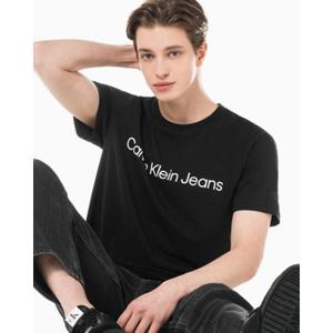 [BTS정국착장]남성 레귤러핏 인스티튜셔널 로고 스트레치 반팔 티셔츠(J321612리뉴얼)