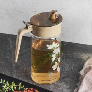 마시 원터치 꽃 오일병 500ml 2P 유리오일병 참기름 소스통 간장용기