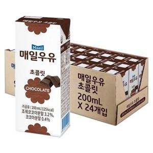 매일 멸균우유 초콜릿 200ml X 24팩