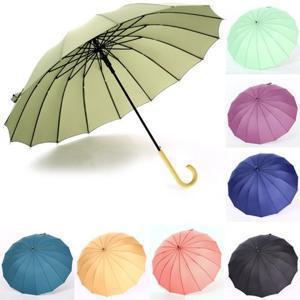 12color 레트로 고급 우드 장우산 16K 방풍 자동 복고 양산 우산