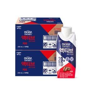 하이뮨 프로틴 밸런스 액티브 더블샷 커피 250ml 2박스(총36입)