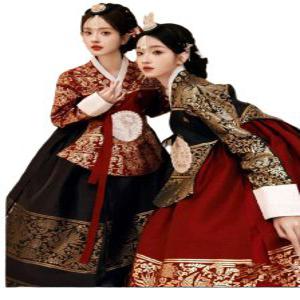 여성 당의 한복 전통 체험 성인용 풍성한 왕비 공연 무대의상