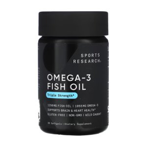 스포츠리서치 오메가3 Fish Oil 30캡슐 초임계 rTG DHA 초임계 장용성 알티지