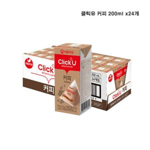 서울우유 클릭유 커피우유 200ml x24개 멸균