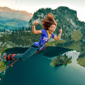 [선착순할인]스위스 스톡호른 번지점프 134m 에메랄드 호수 위로 점프!