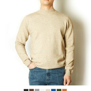 남자 반목 니트 스판 겨울 긴팔 티셔츠 폴라티 8COLOR