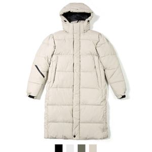 남녀 공용 후드 롱 패딩 겨울 루즈핏 점퍼 커플룩 4COLOR