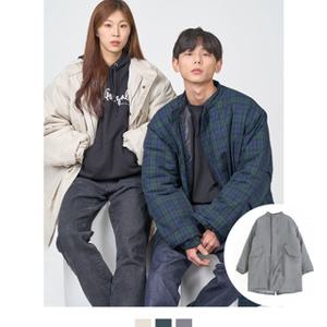 남녀 공용 롱 패딩 사파리 파카 오버핏 웰론 3COLOR