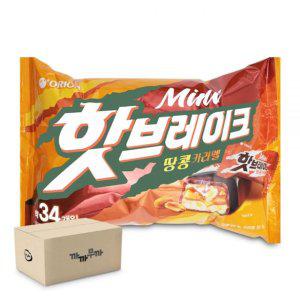 오리온 핫브레이크 미니 땅콩 카라멜 455g (1박스-8개